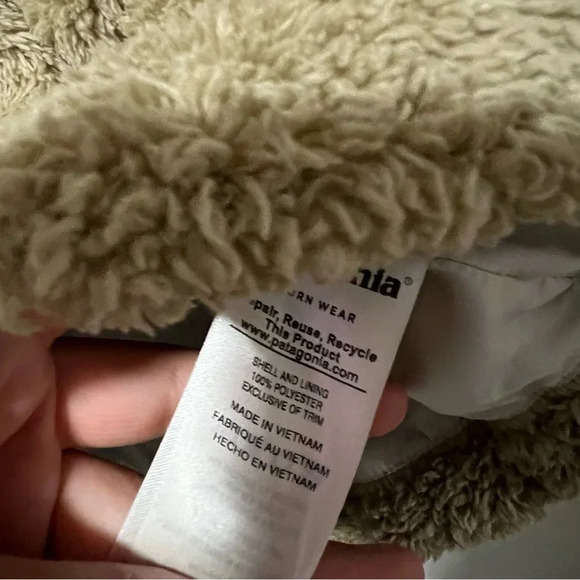 Patagonia Women’s Los Gatos Zip Up Fleece Vest Tan Size XS - Picture 6 of 6